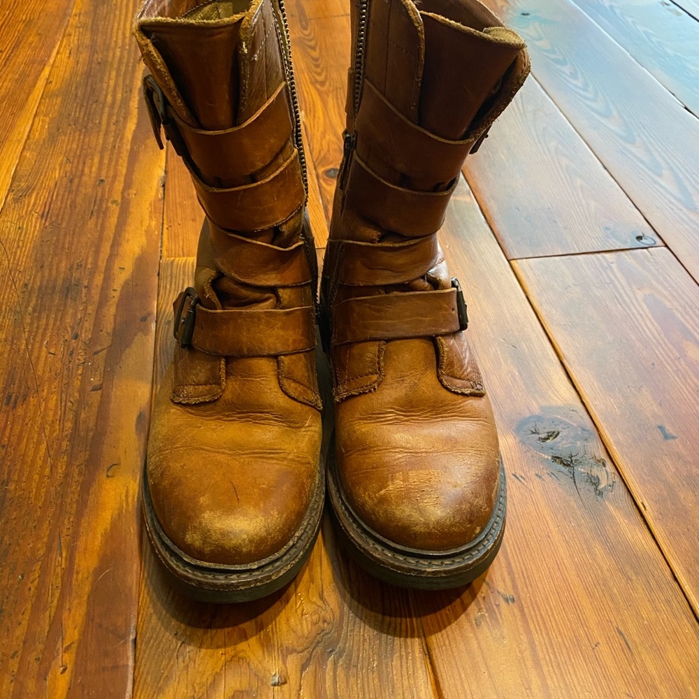 Frye buckle boots